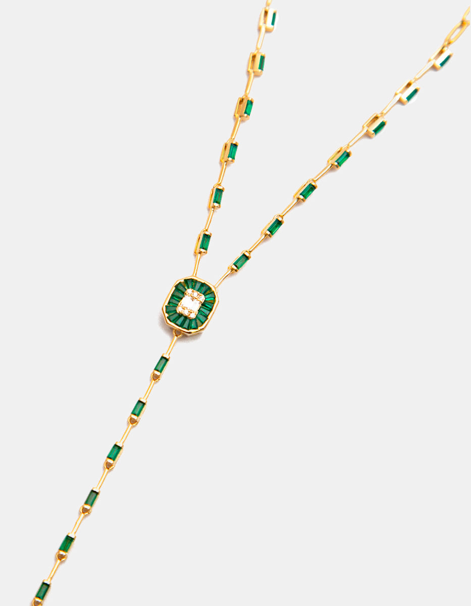 Collar con esmeraldas de bombay Luxury Color