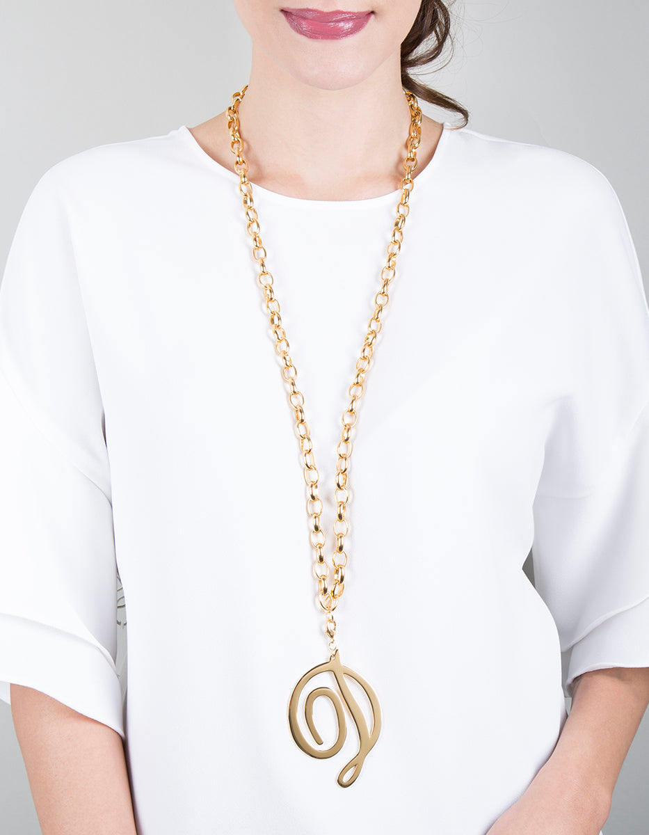 Cadena eslabones dorada