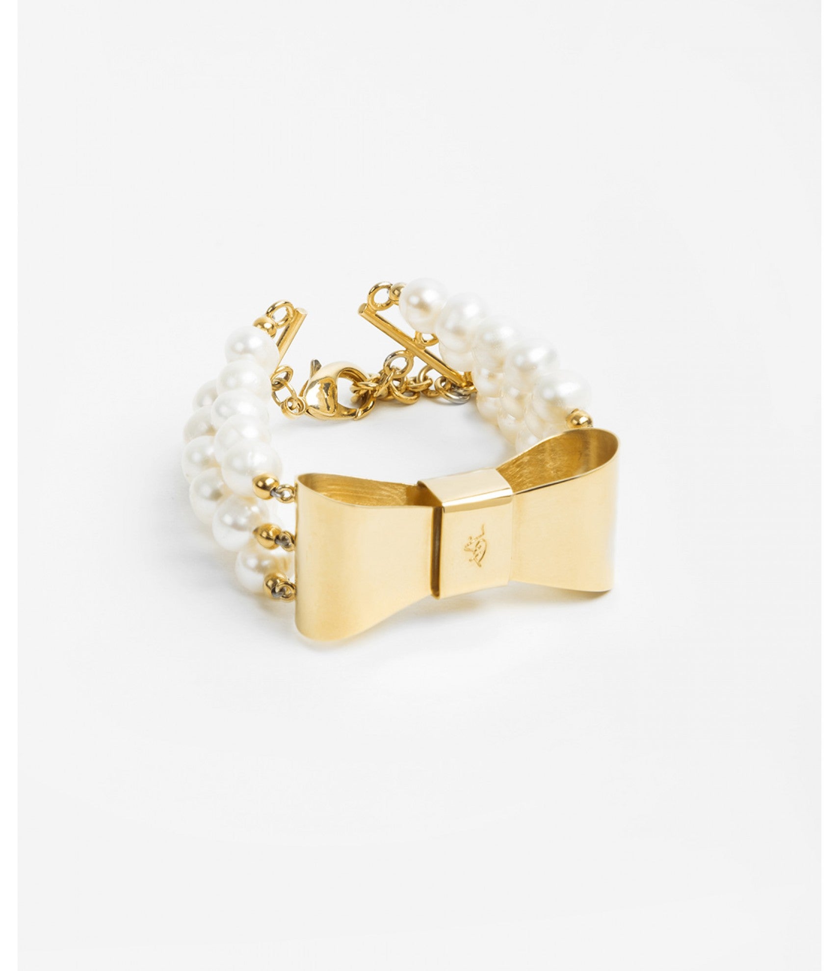 Pulsera con moño & perlas mabe Viena