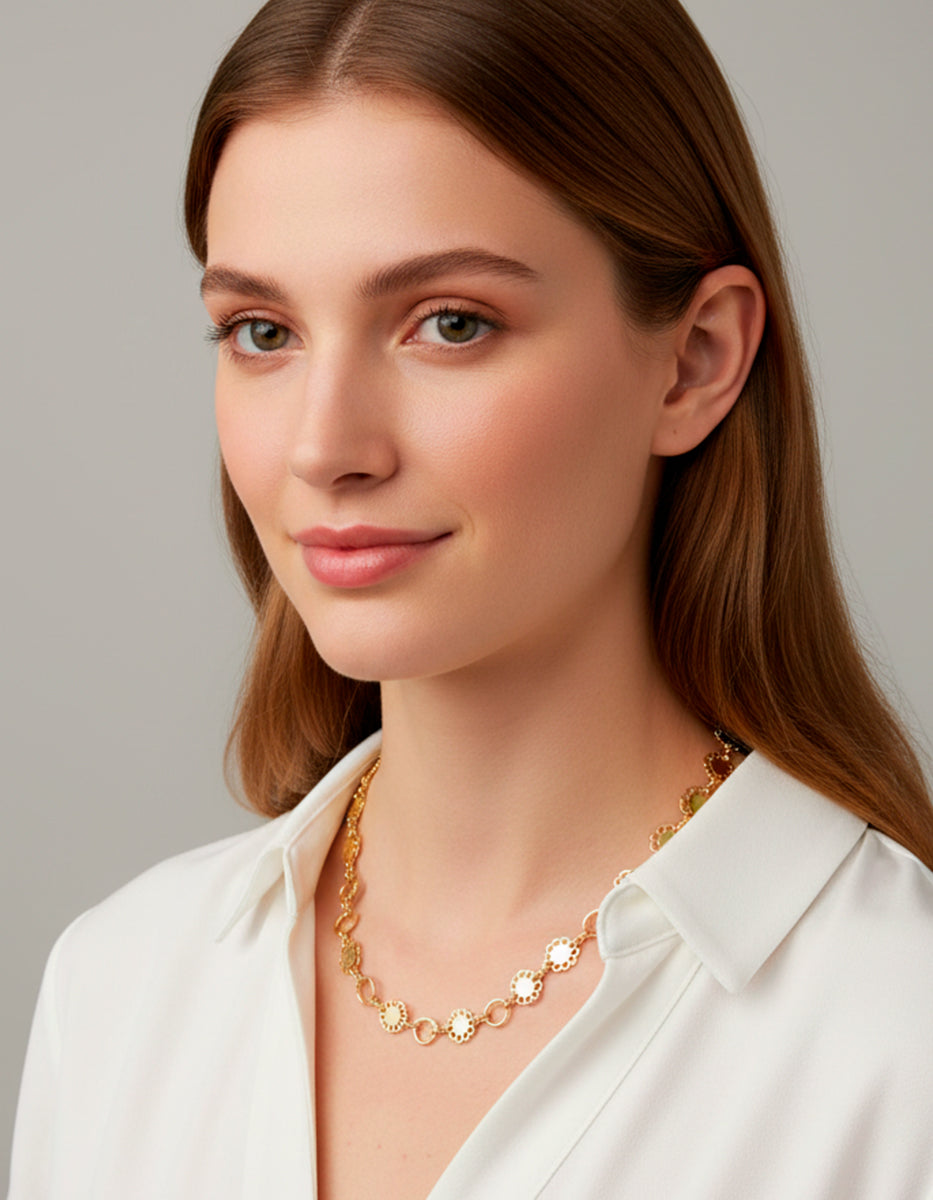 Collar baño oro 22kt Girly