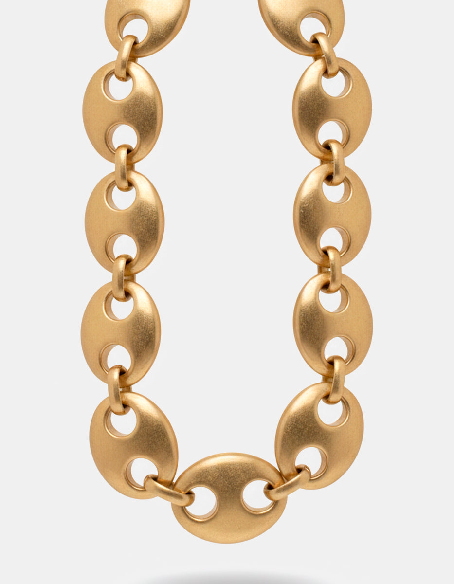 Collar Maxi con Eslabones Golden Chic