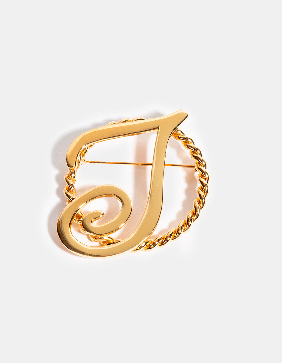 Broche con inicial J Pure Love