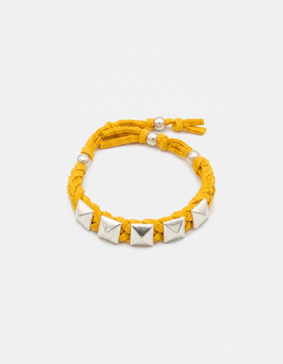 Pulsera de Metal Noble con Estoperoles en Baño de Platino