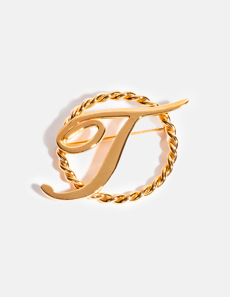 Broche con inicial T Pure Love