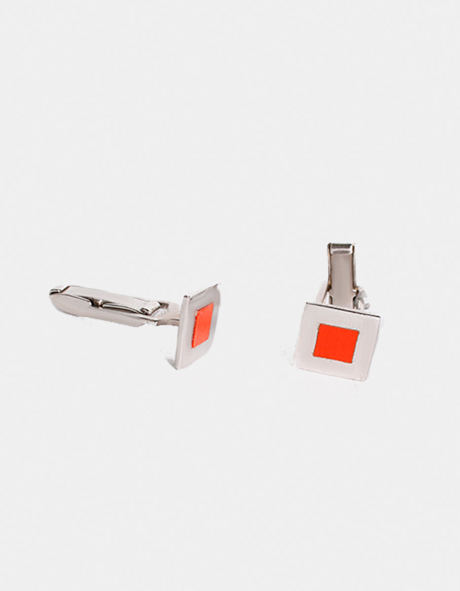 Mancuernillas de metal noble en baño de platino Nordic