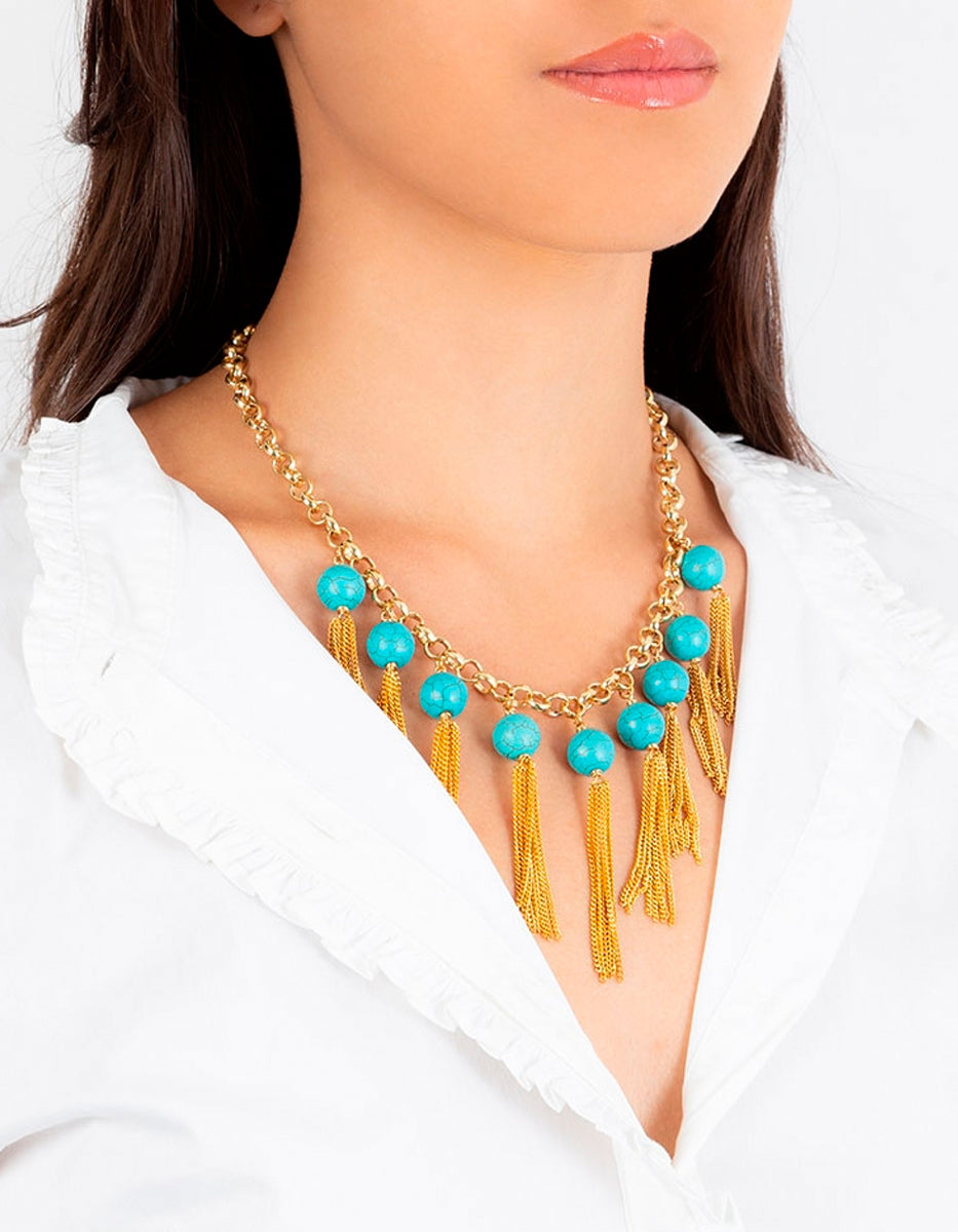 Collar gemas turquesa By Daniel