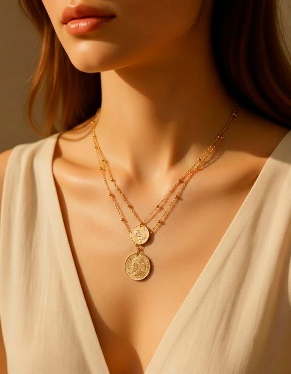 Collar monedas auténticas Memorias