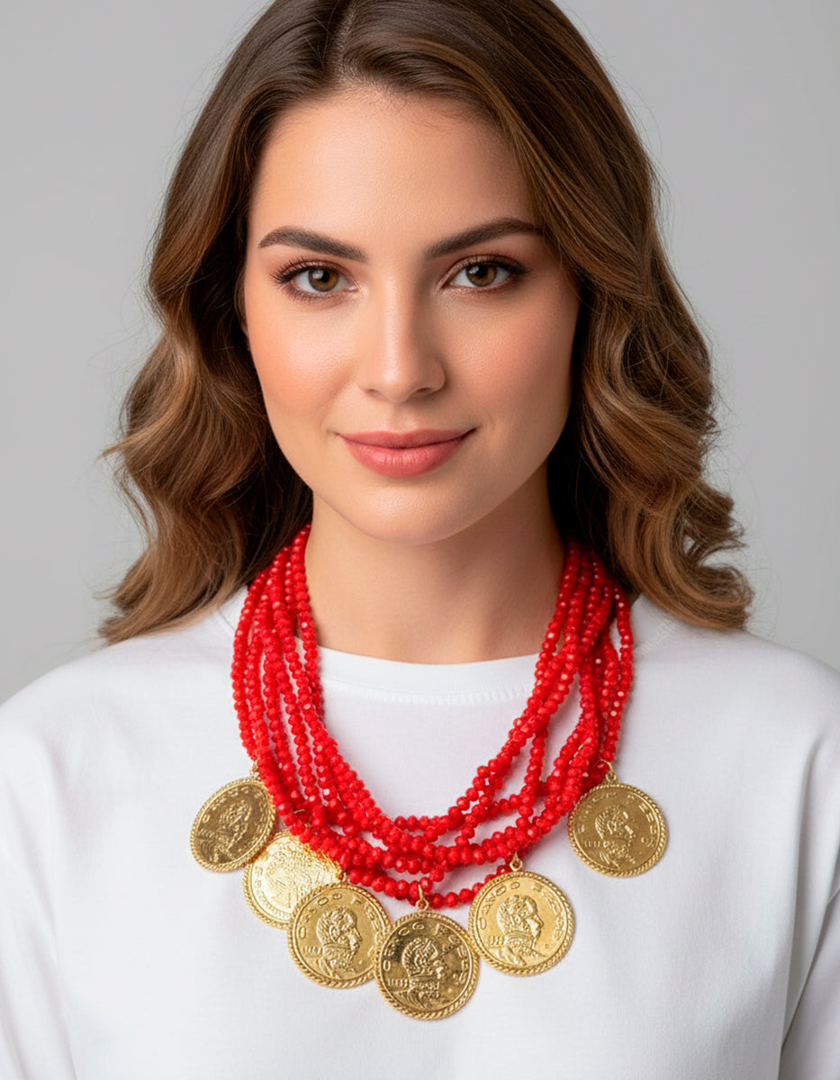 Collar monedas auténticas Memorias