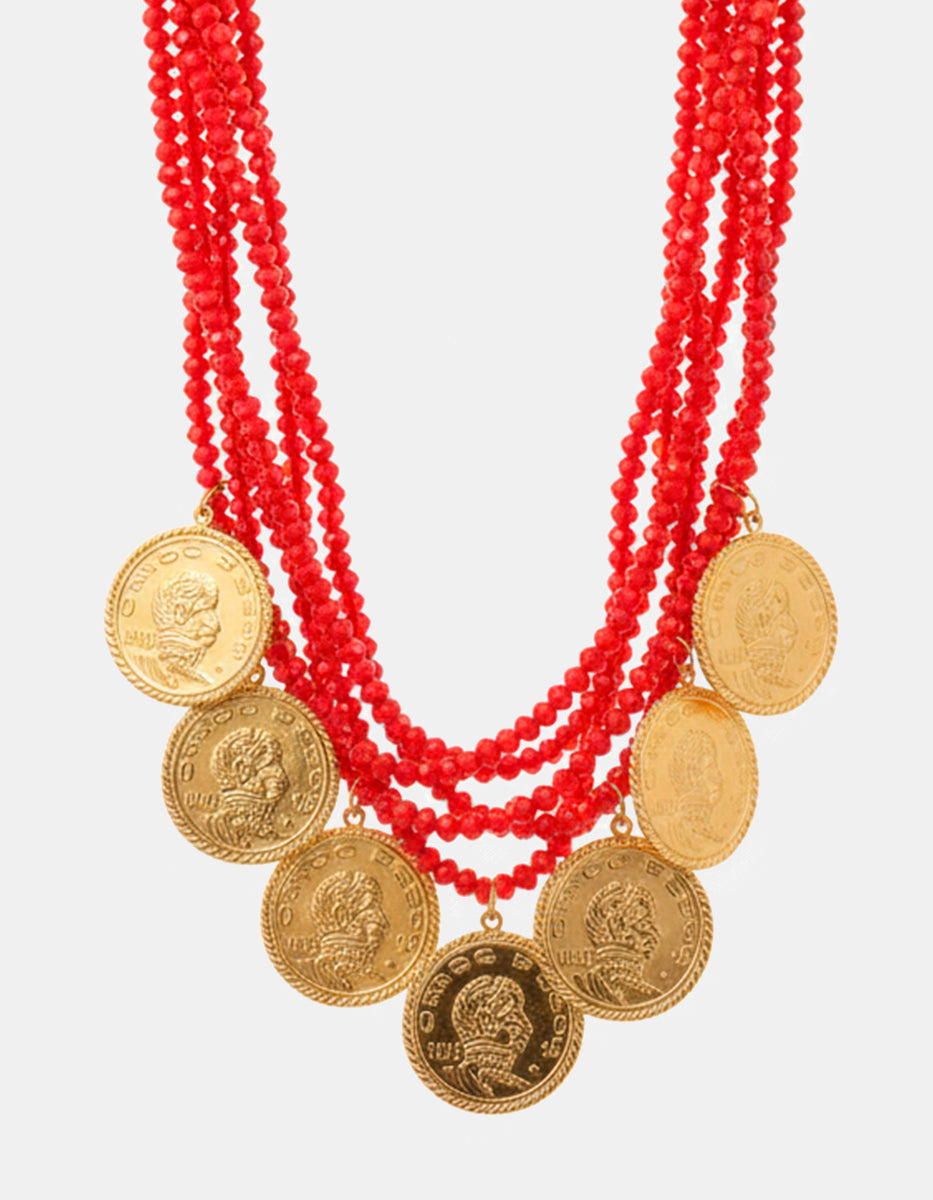 Collar monedas auténticas Memorias