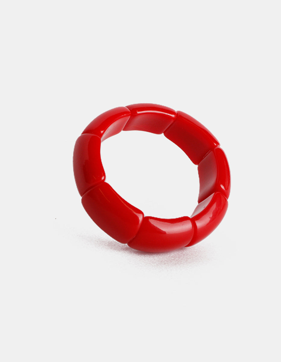 Brazalete de baquelita roja Mandragora
