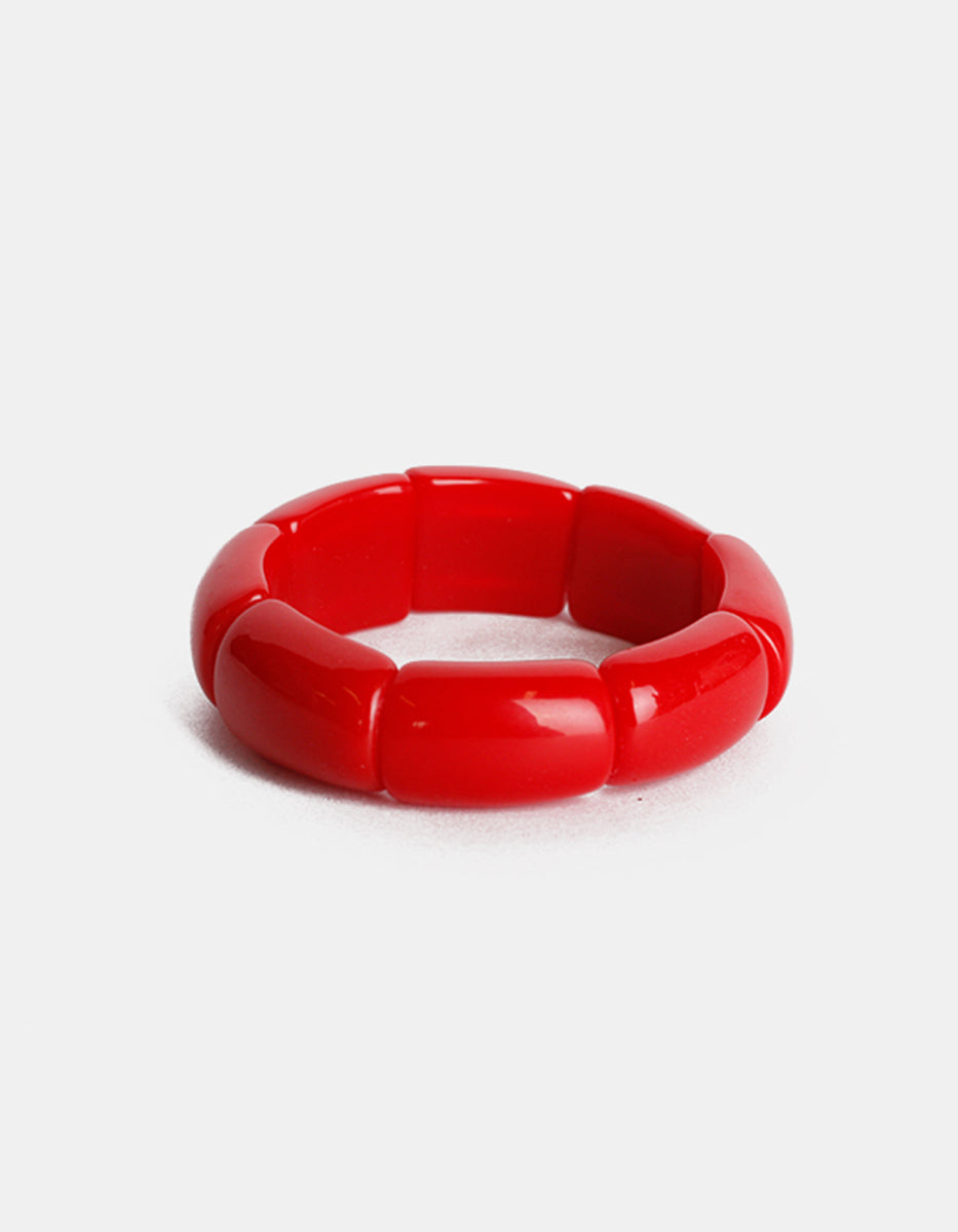 Brazalete de baquelita roja Mandragora