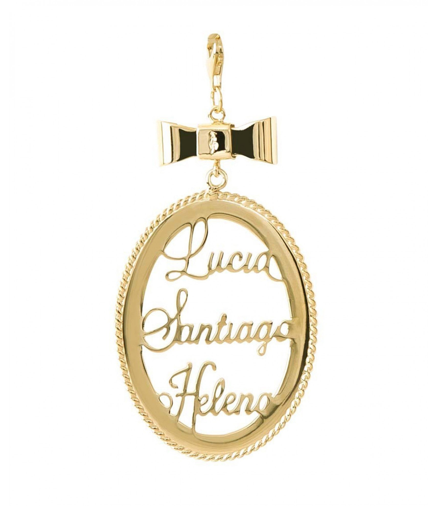 Dije medallón personalizado Beauty & Love