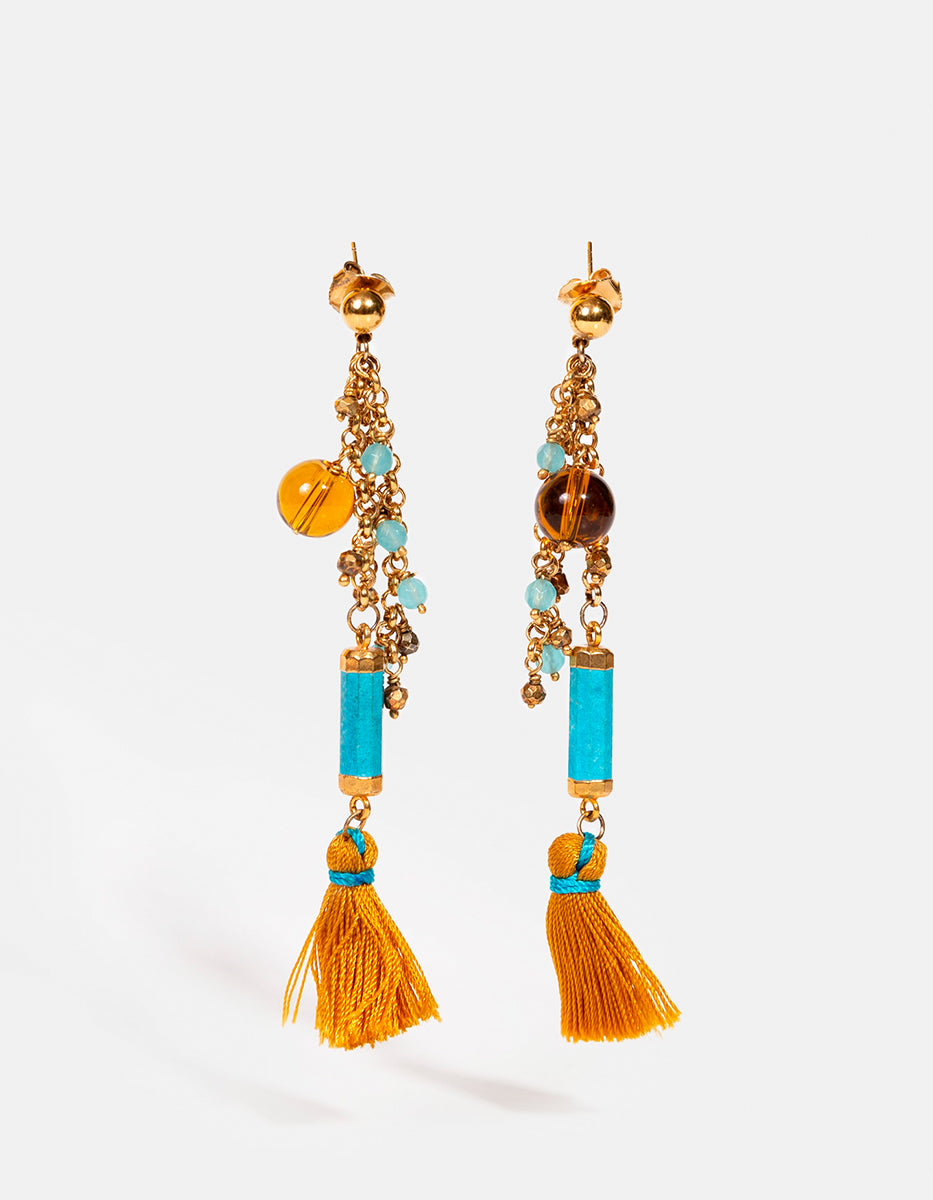 Aretes de Plata .925 con Baño Vermeil de Oro 22kt By Daniel