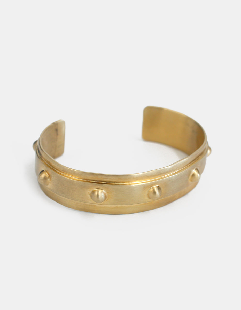 Brazalete en Metal Base con Baño Vermeil 22 kt By Daniel