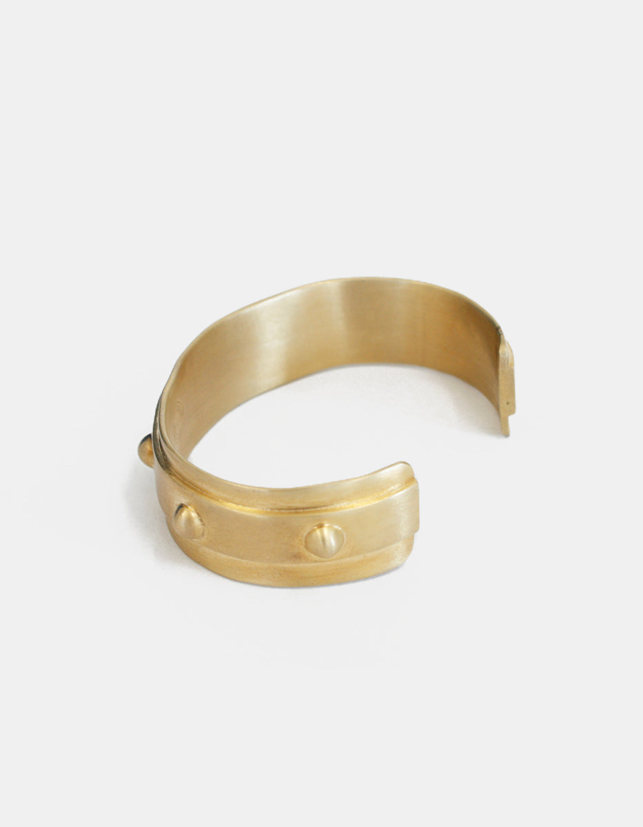Brazalete en Metal Base con Baño Vermeil 22 kt By Daniel