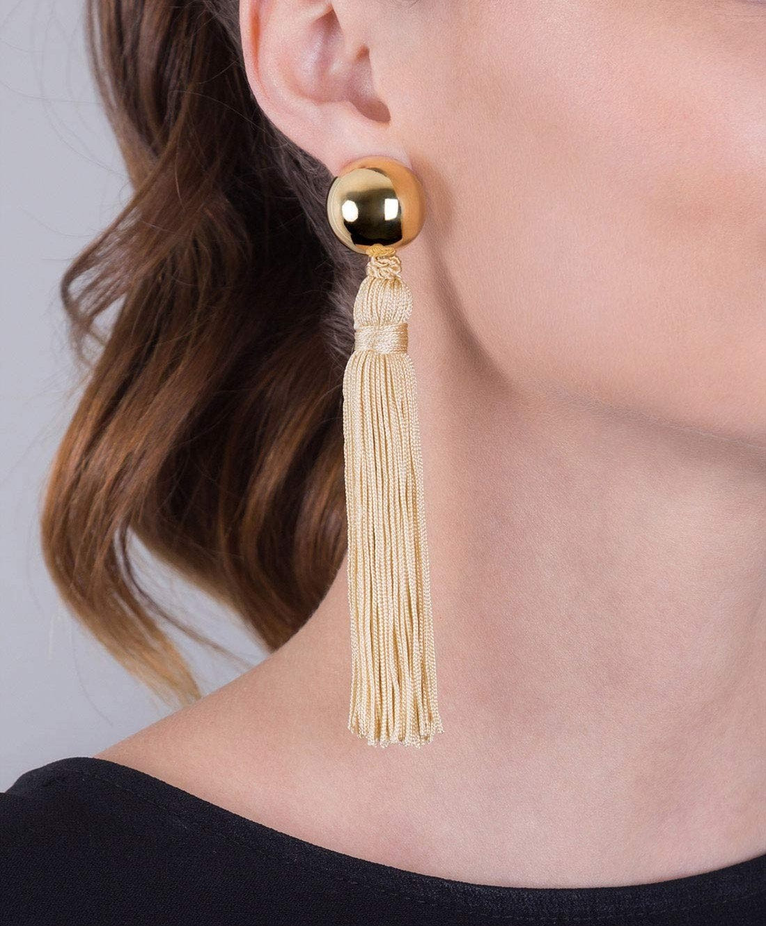 Aretes bronce en baño vermeil 22kt Mota Universe