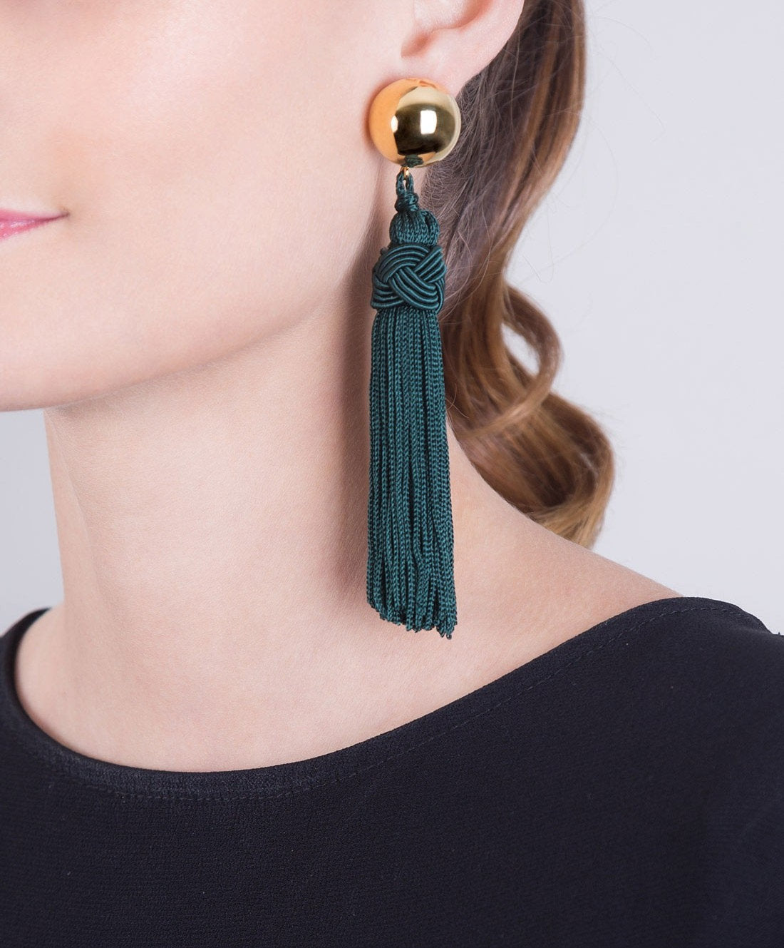 Aretes bronce en baño Vermeil 22kt Mota Universe