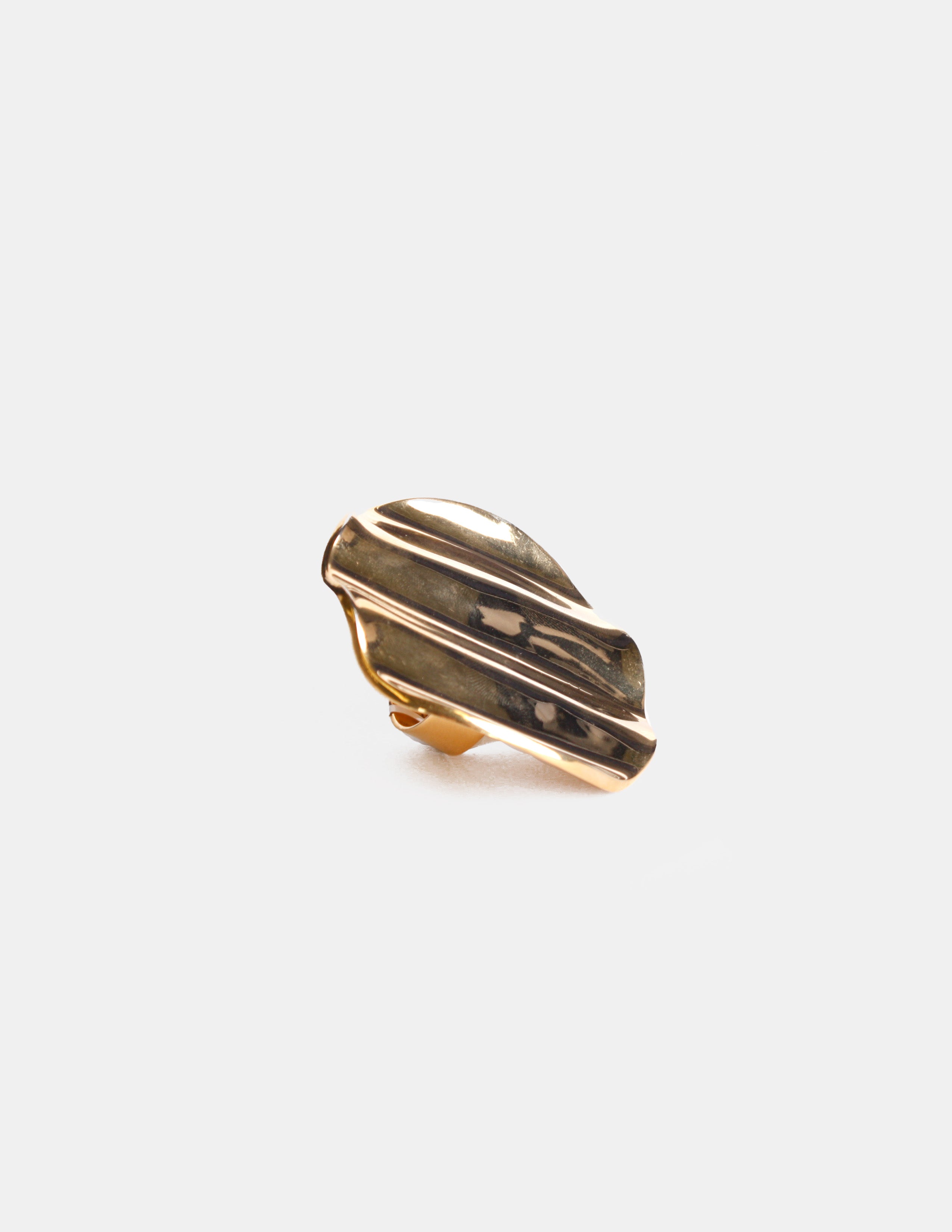 Anillo ajustable baño oro 22kt Orquidea