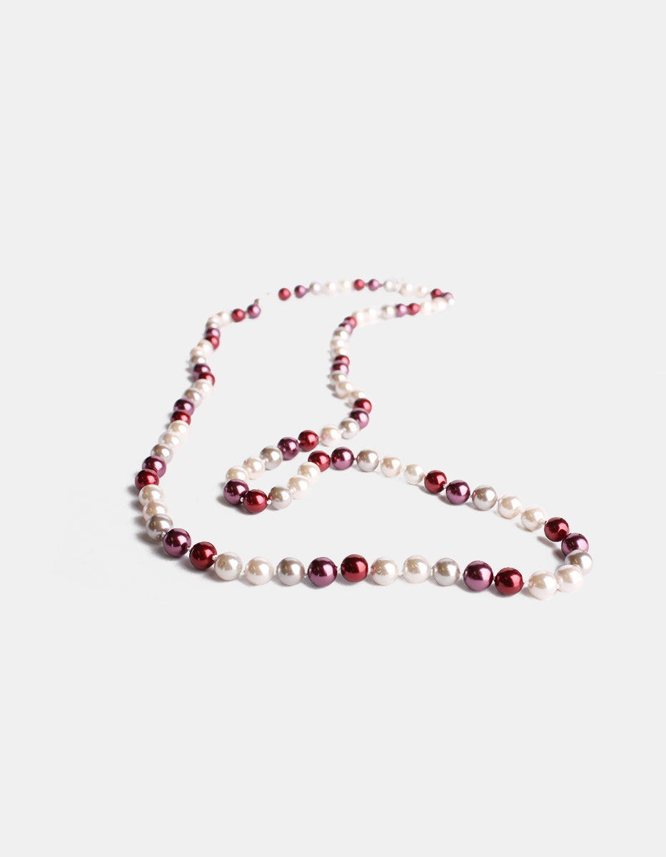 Collar baño rodio perla mabe Isla de Mallorca