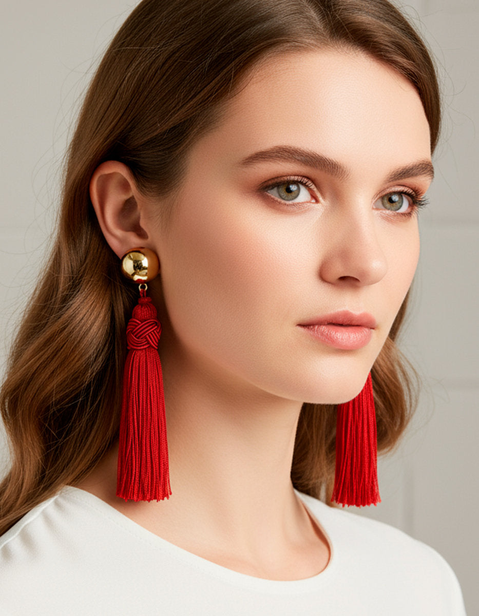 Aretes bronce baño oro 22kt Universe