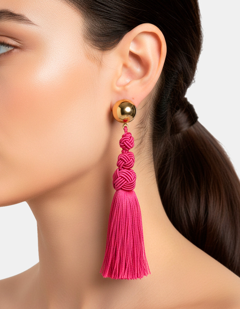 Aretes de bronce con baño de oro 22kt Esplendida