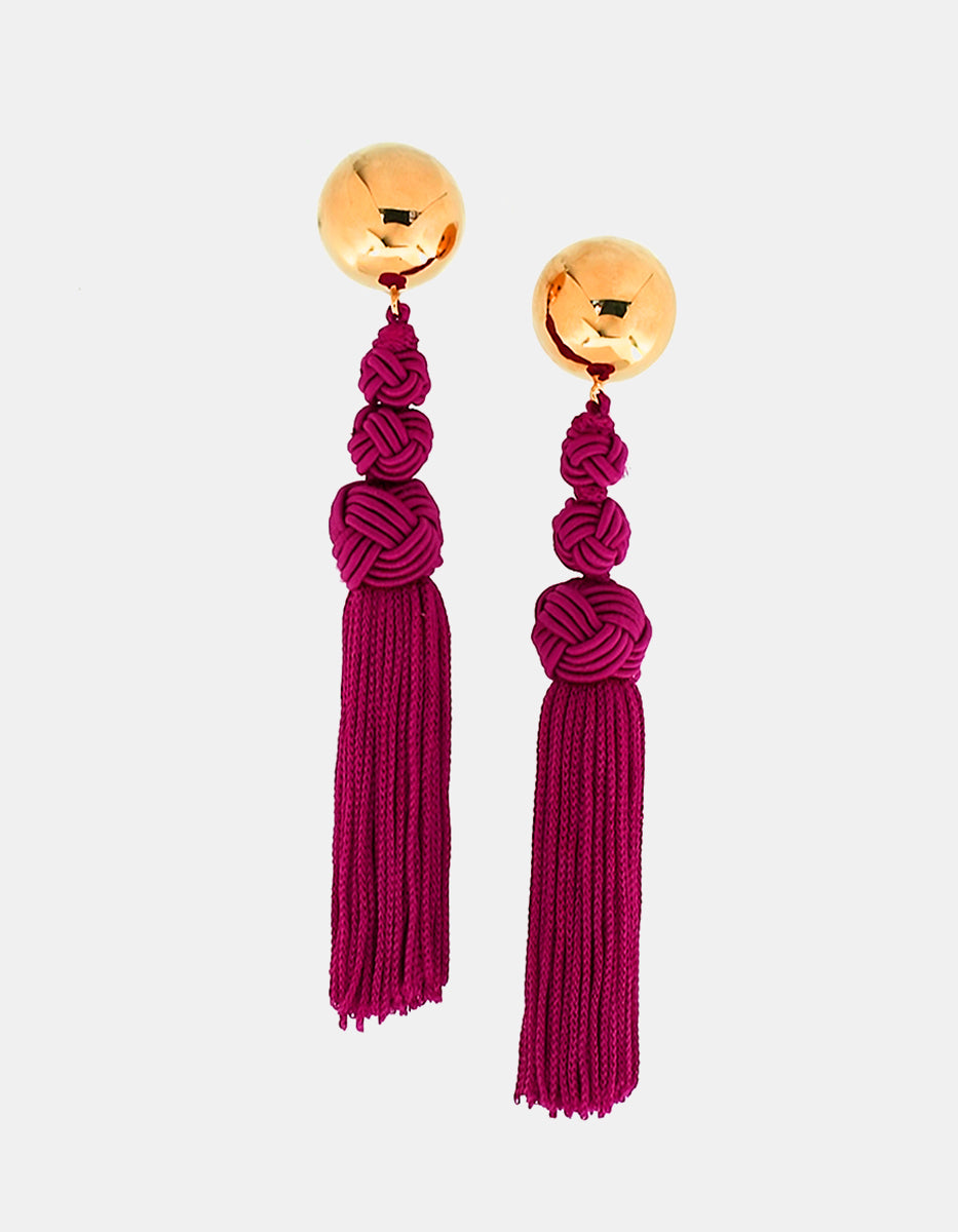 Aretes de bronce con baño de oro 22kt Esplendida