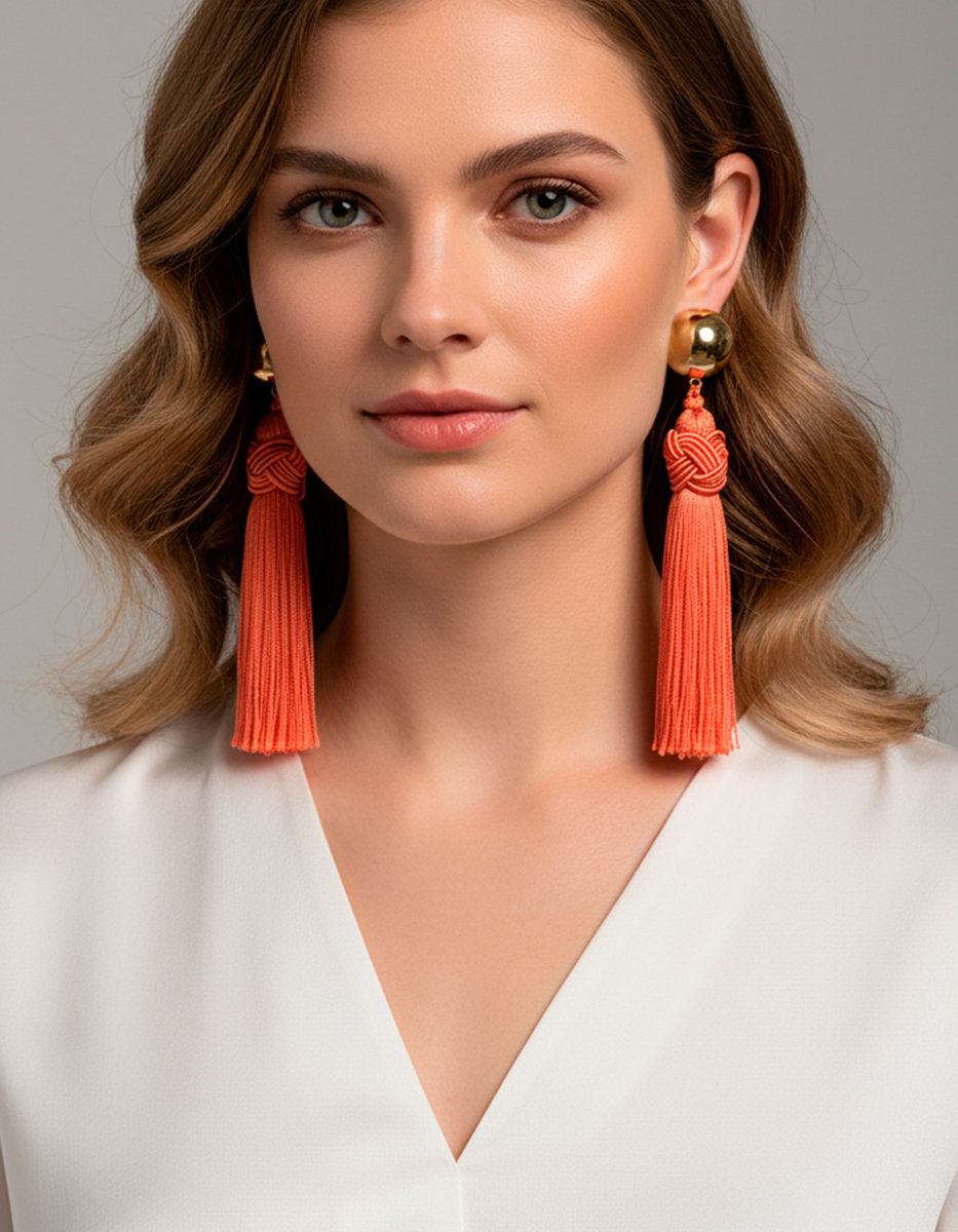 Aretes bronce baño oro 22kt Universe