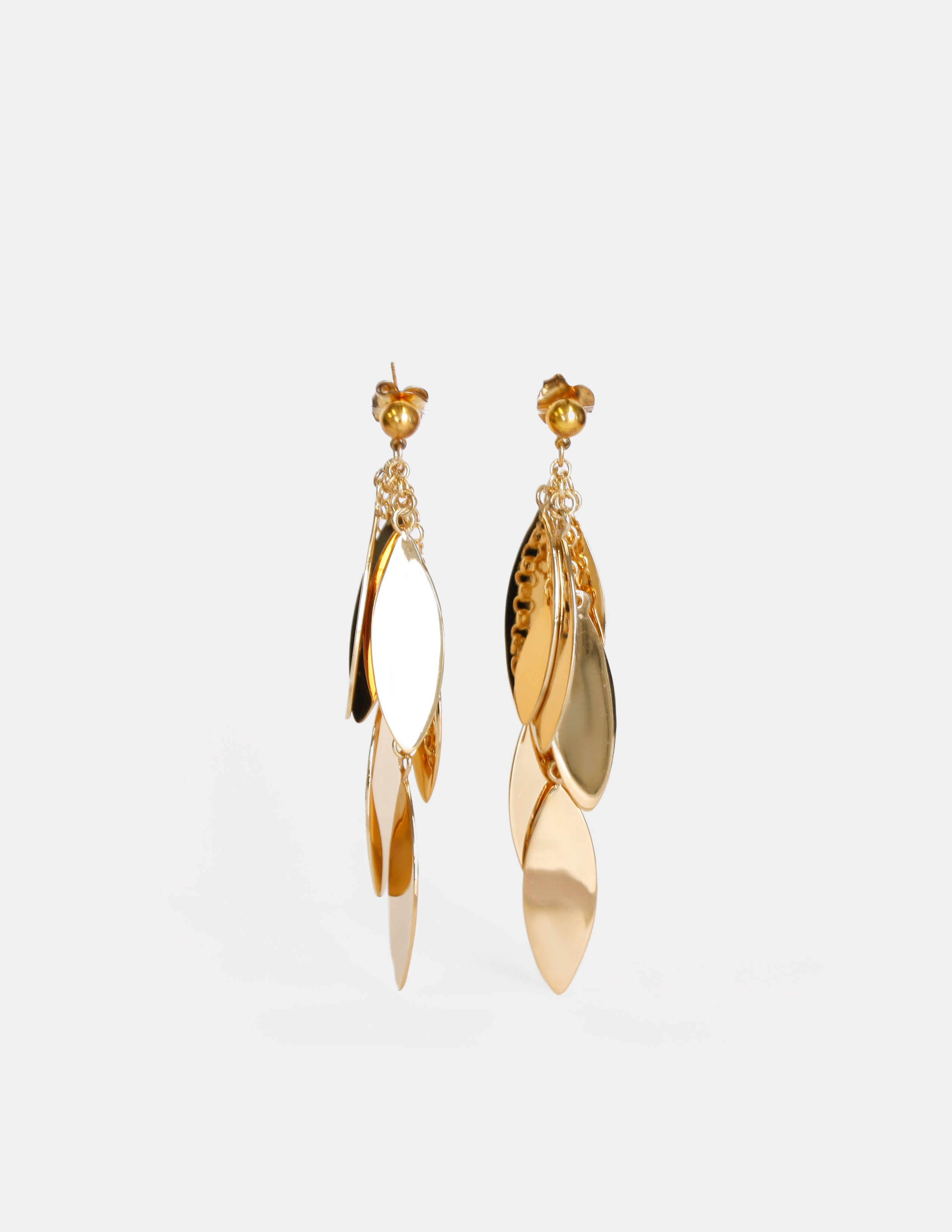 Aretes en Bronce con Baño de Oro 22 kt Bijorhca