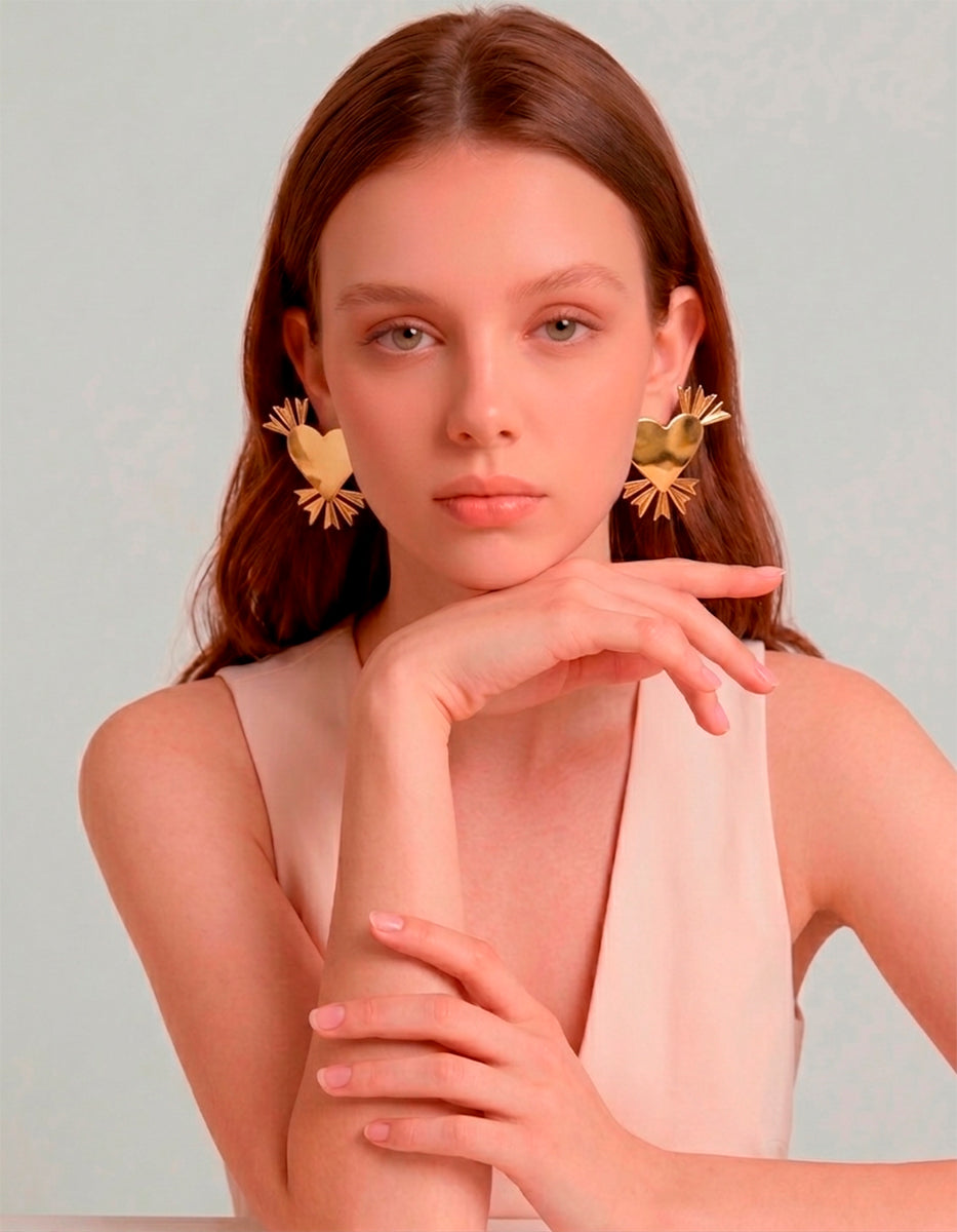 Aretes forma corazón Visión