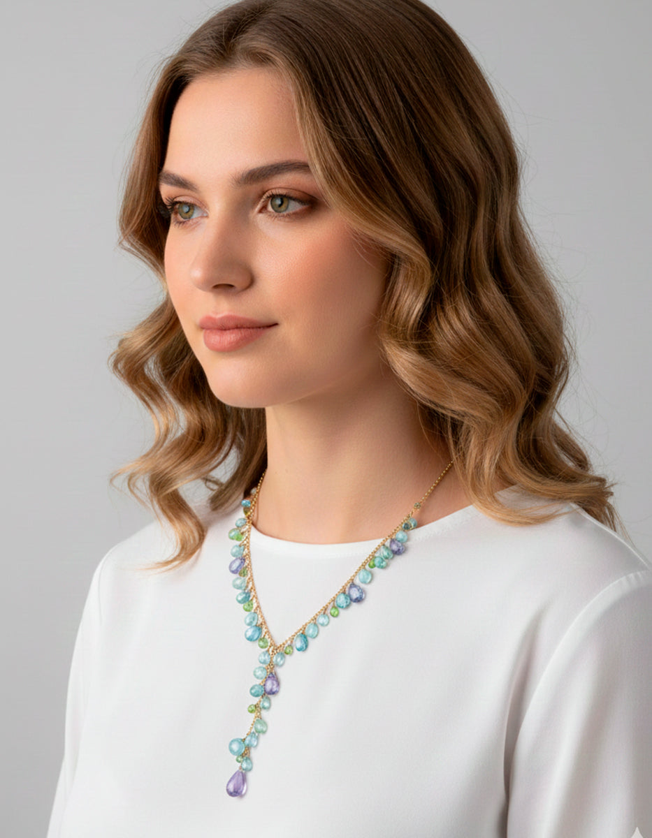 Collar con piedras semipreciosas Secret Garden