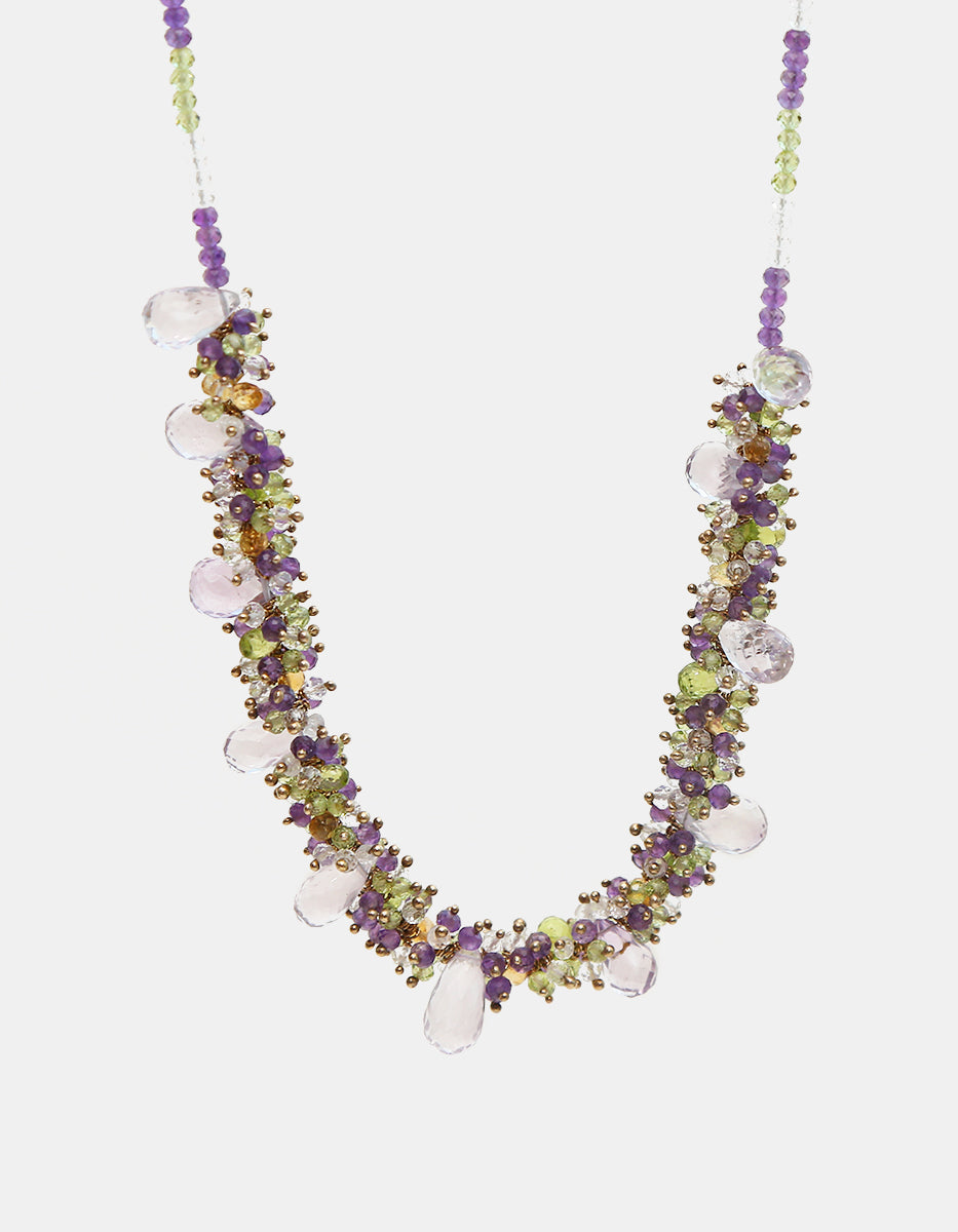 Collar con piedras semipreciosas Secret Garden