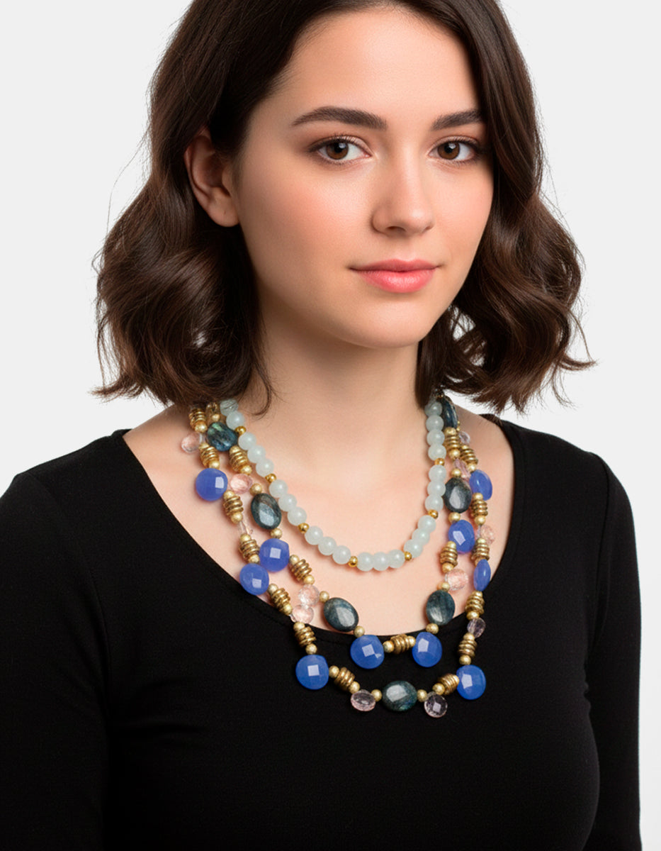 Collar en Bronce con Baño de Oro 22 kt Rituales