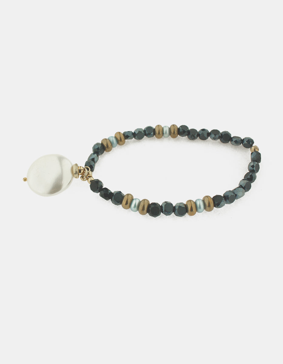 Pulsera en Bronce con Baño de Oro 22 kt Mamá