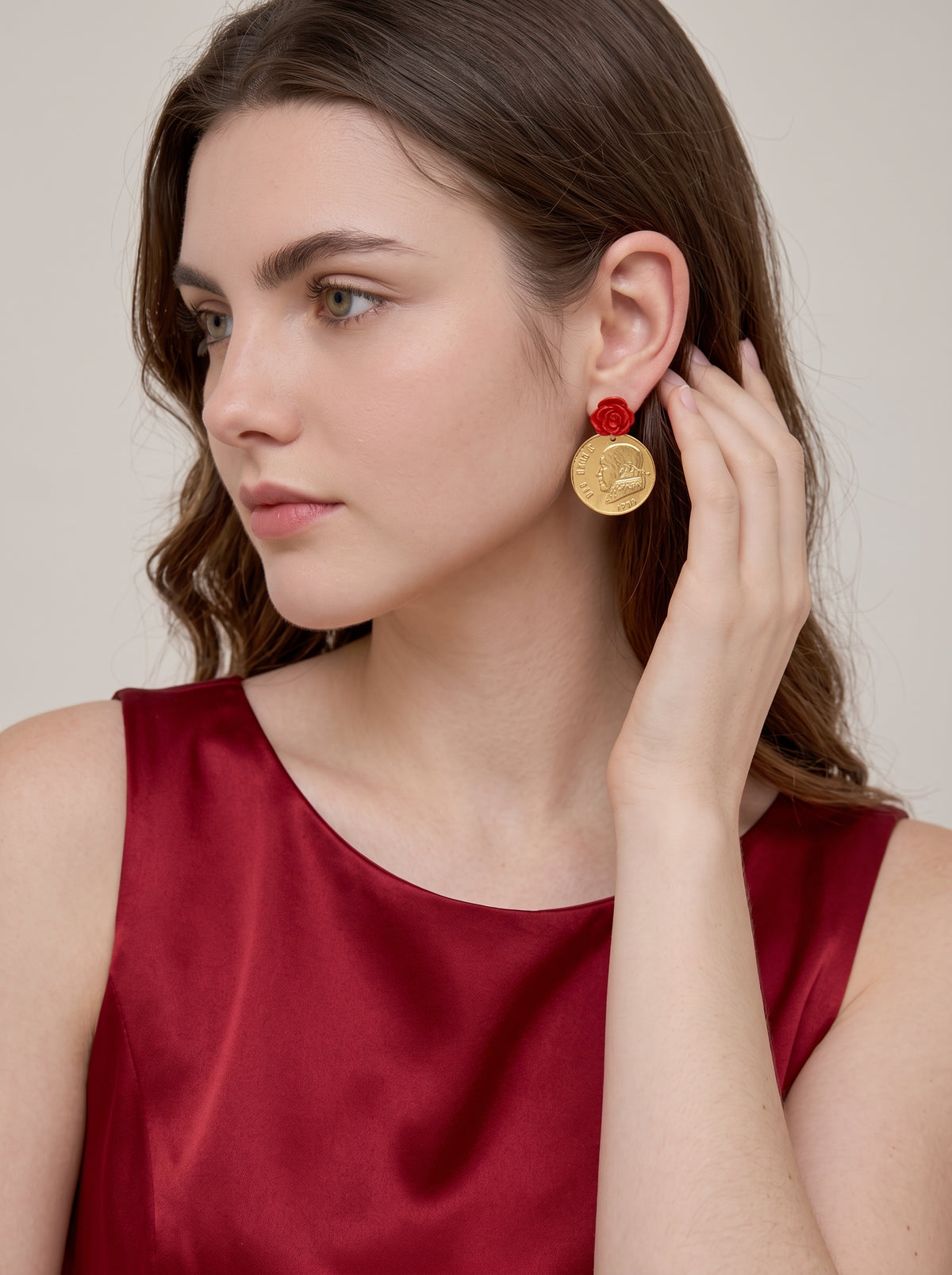 Aretes moneda auténtica Memorias