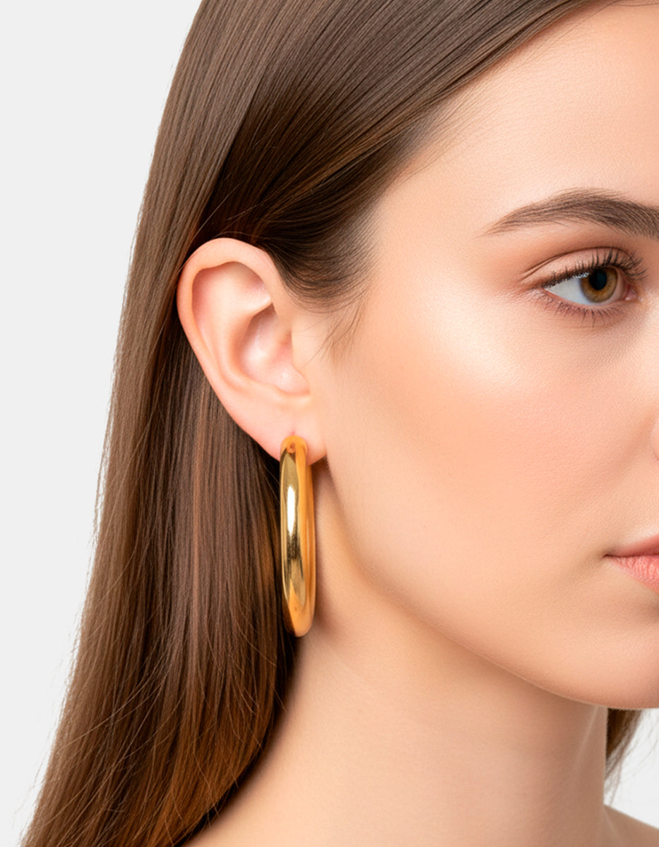 Arracadas lisas Golden