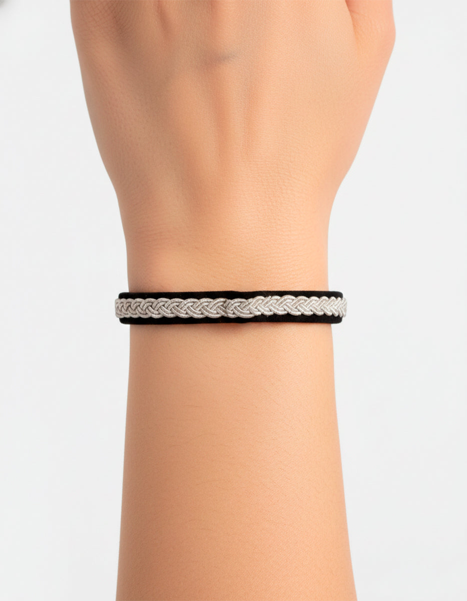 ⚡Ei Pulsera de Bronce con Baño Plateado Zeus