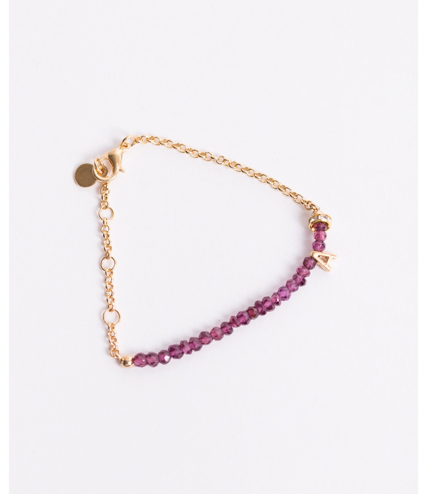 Pulsera con inicial A Lady
