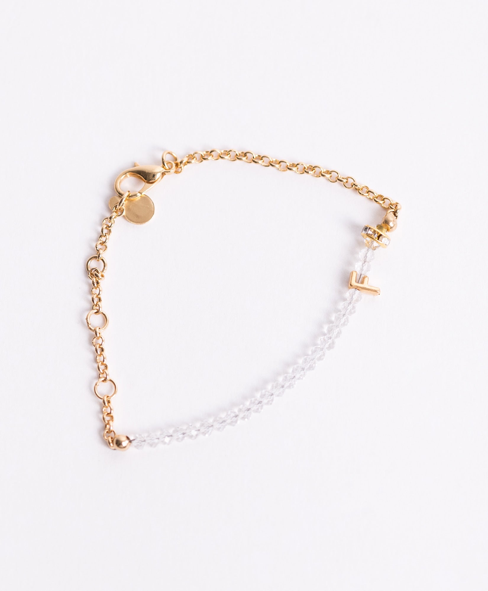 Pulsera con inicial F Lady