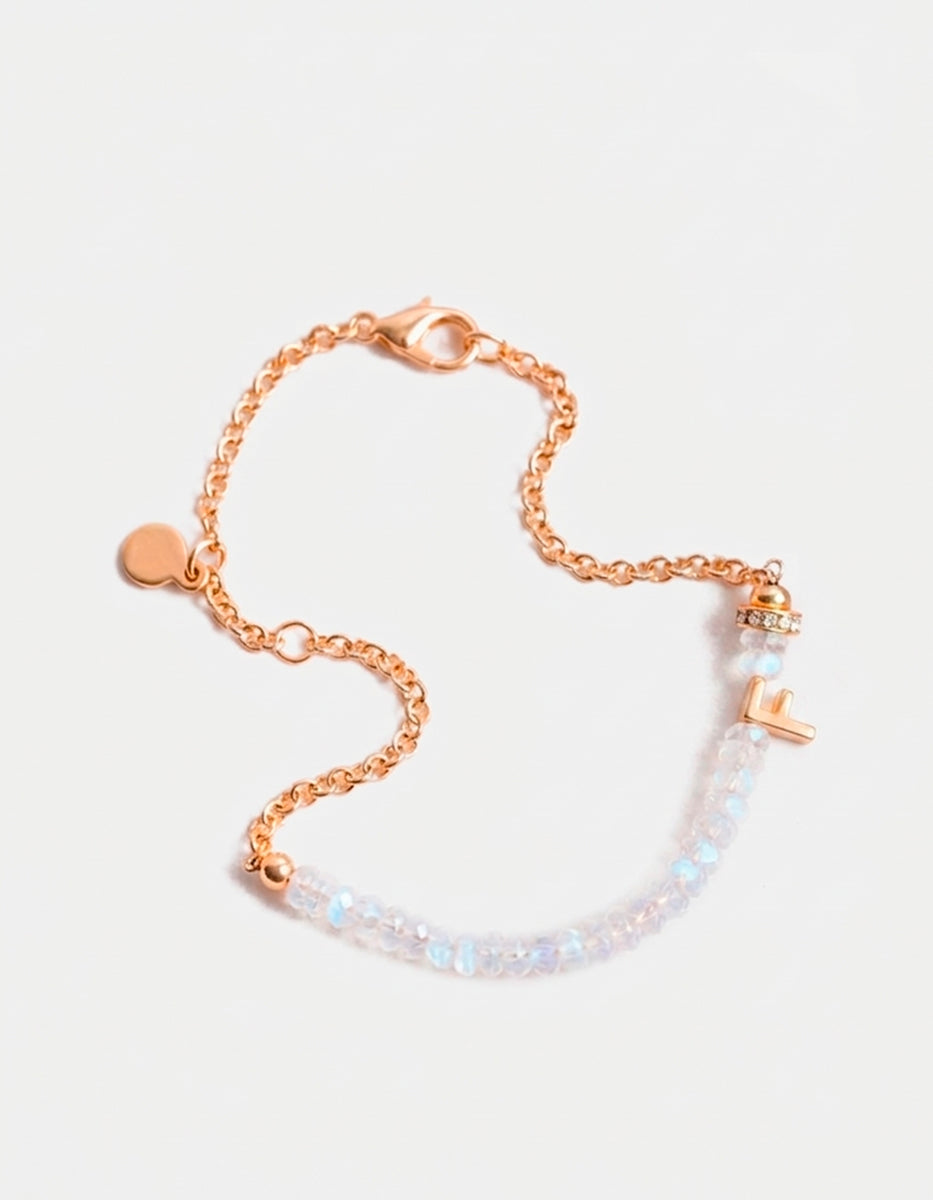 Pulsera con inicial F Lady