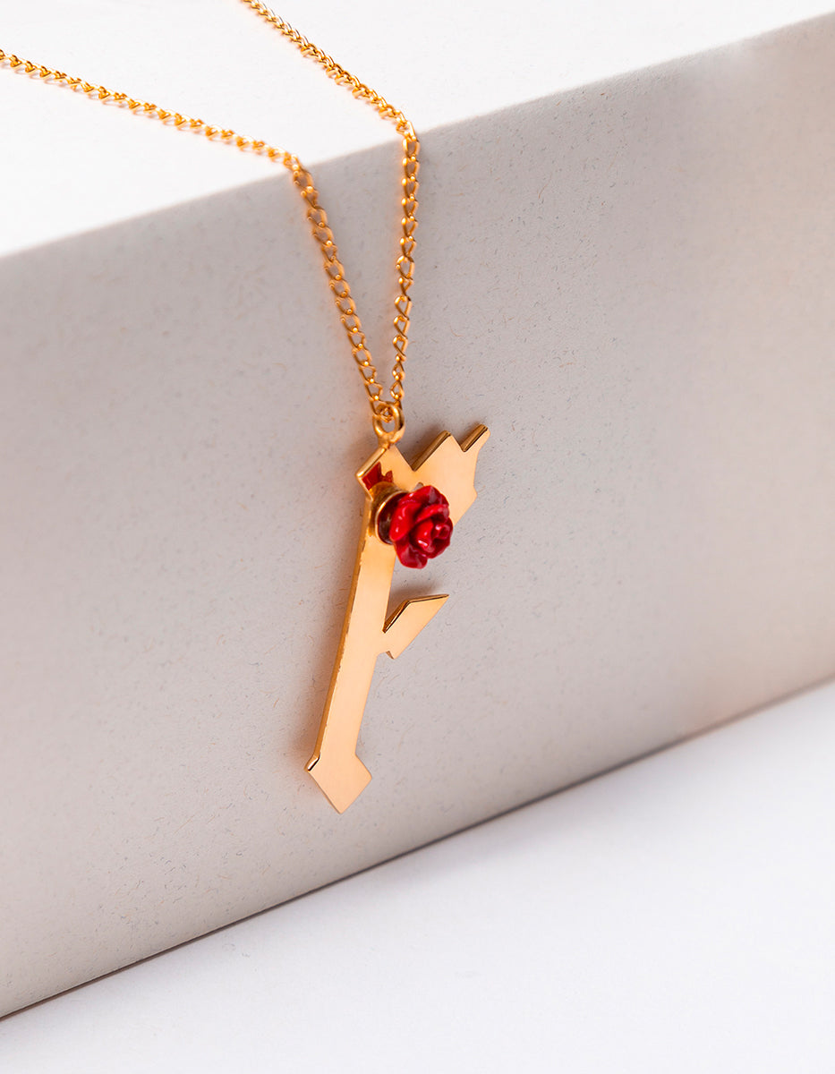 Inicial estilo gótico letra F Rock & Glam