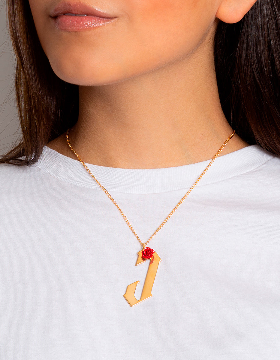 Inicial estilo gótico letra J Rock & Glam