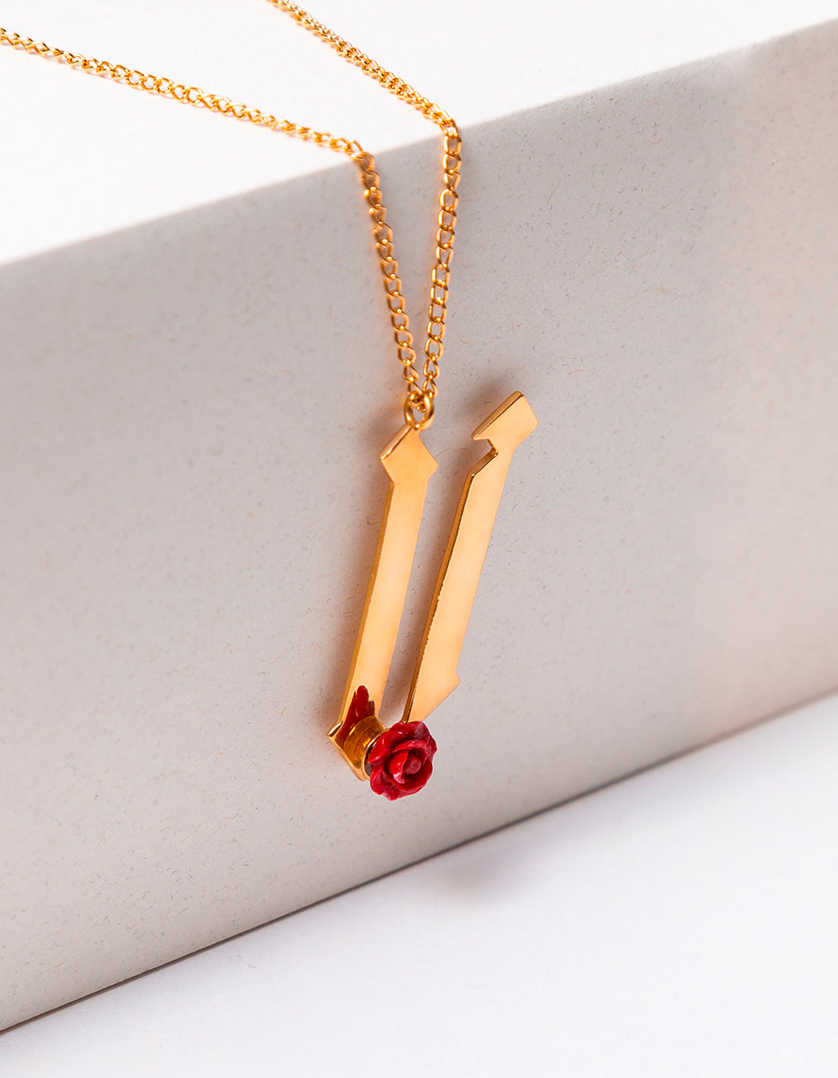 Inicial estilo gótico letra V Rock & Glam