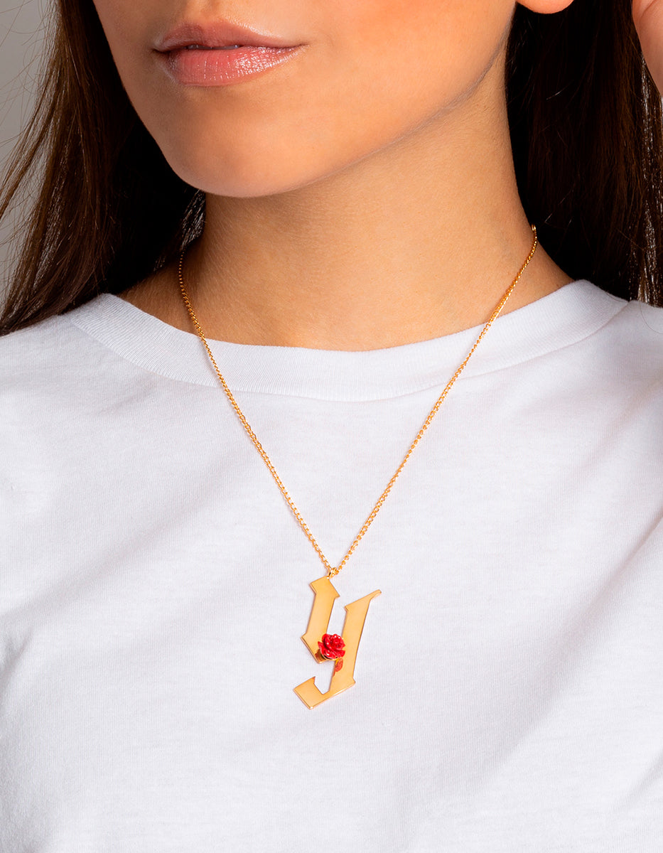 Inicial estilo gótico letra Y Rock & Glam