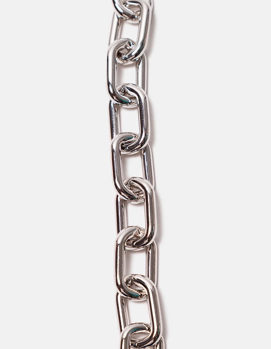 Pulsera de bronce con baño de rodio Fenicia