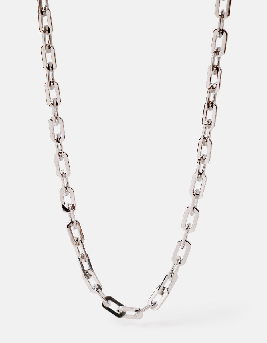 Collar de bronce con baño de rodio Fenicia