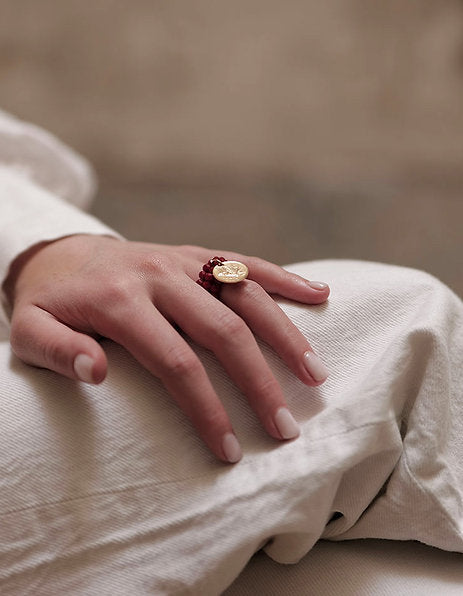 Anillo moneda auténtica cristal austriaco Memorias