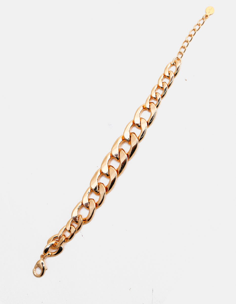 Pulsera de bronce con baño de oro 22 kt Fenicia