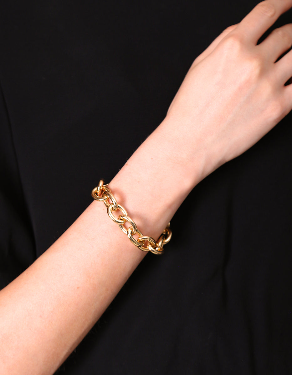 Pulsera de bronce con baño de oro 22kt Fenicia