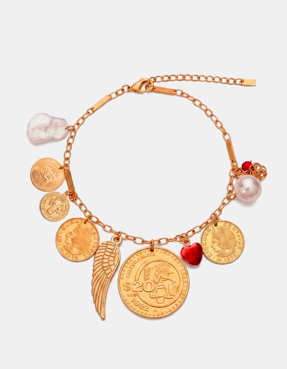 Collar con monedas auténticas Memorias