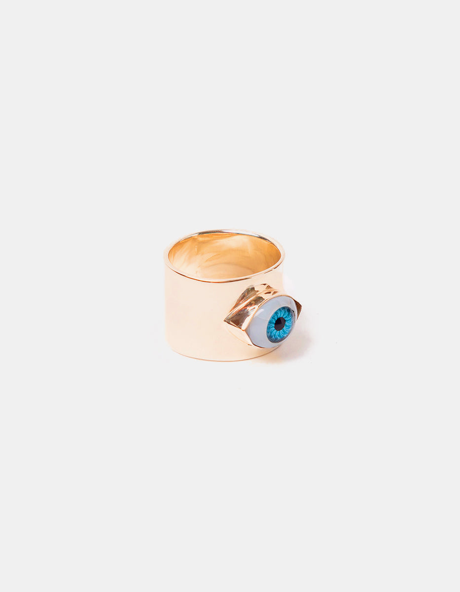 Anillo con ojo turco azul Visión